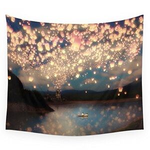 Tangled Lanterns inspired Society6 Wall Tapestry (68” X 80”)